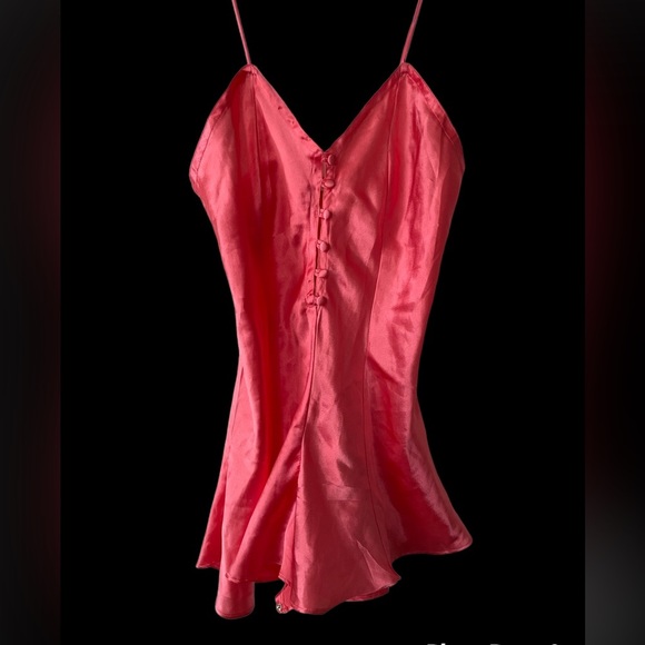 Victoria's Secret Other - VICTORIA’S Secret pink satin lingerie romper. Size unknown but could fit…